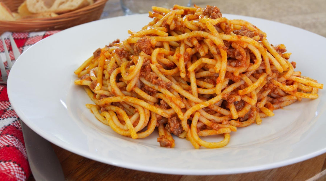 Dog safe Bolognese pasta