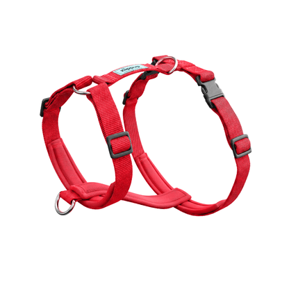 Red dog harness quick-release buckle, 2-second easy fit