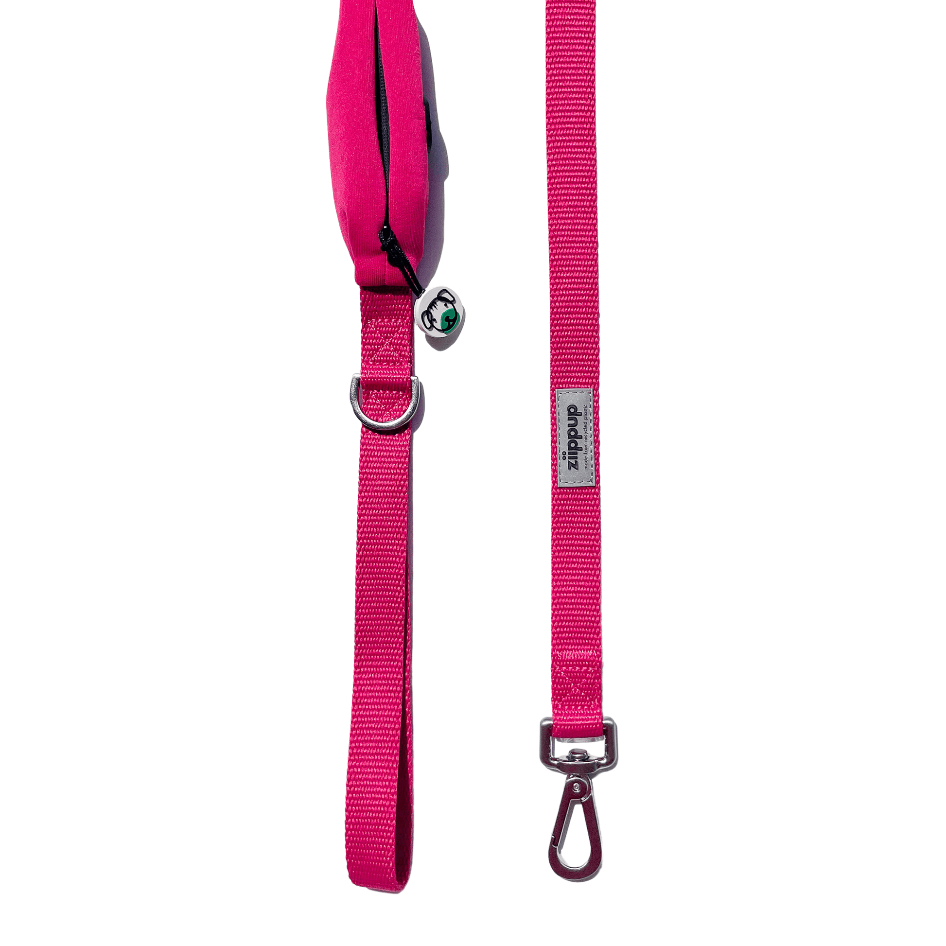 Closeup of Ziippup pink dog leash